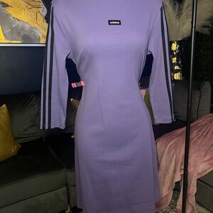 Adidas Lavender Long Sleeve Dress